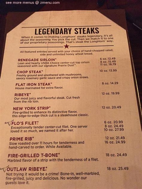 longhorn restaurant pa|longhorn steakhouse menu pa.